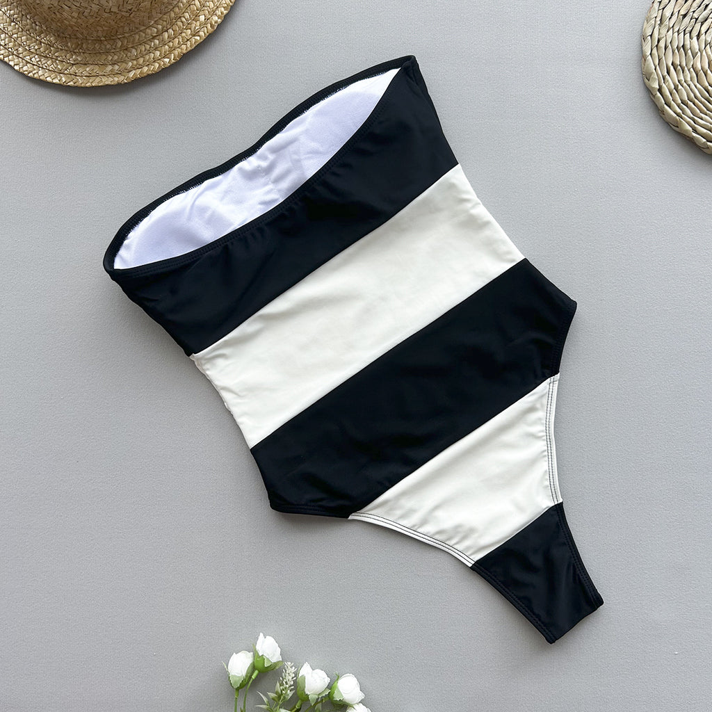 Noctelle Riviera Stripe Sculpt One-Piece