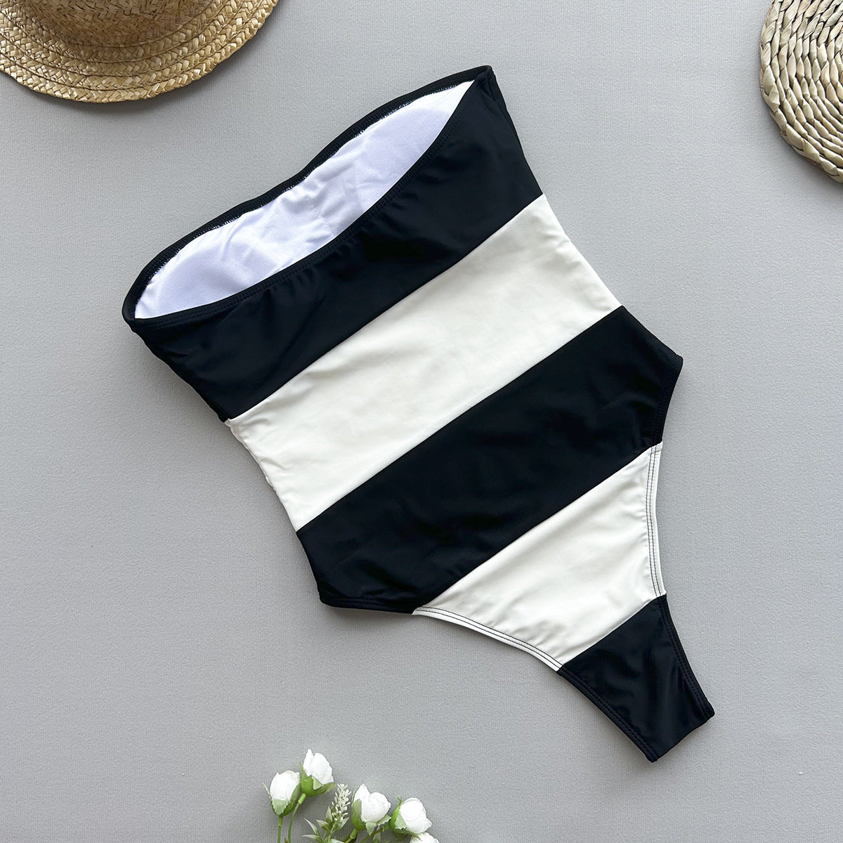 Noctelle Riviera Stripe Sculpt One-Piece
