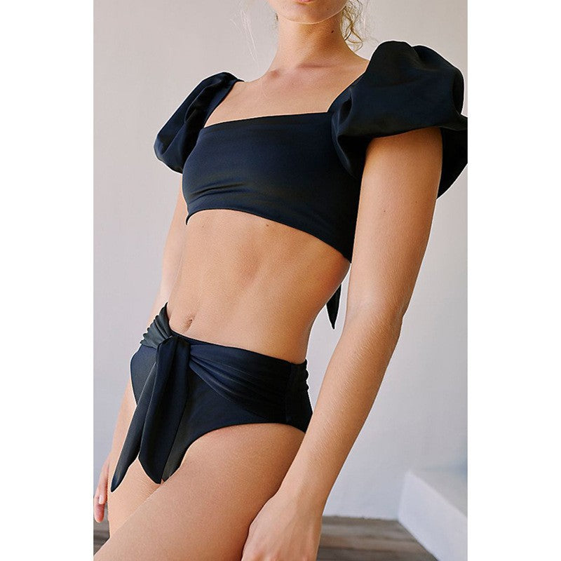 Noctelle Riviera Puff Sleeve Sculpt Bikini